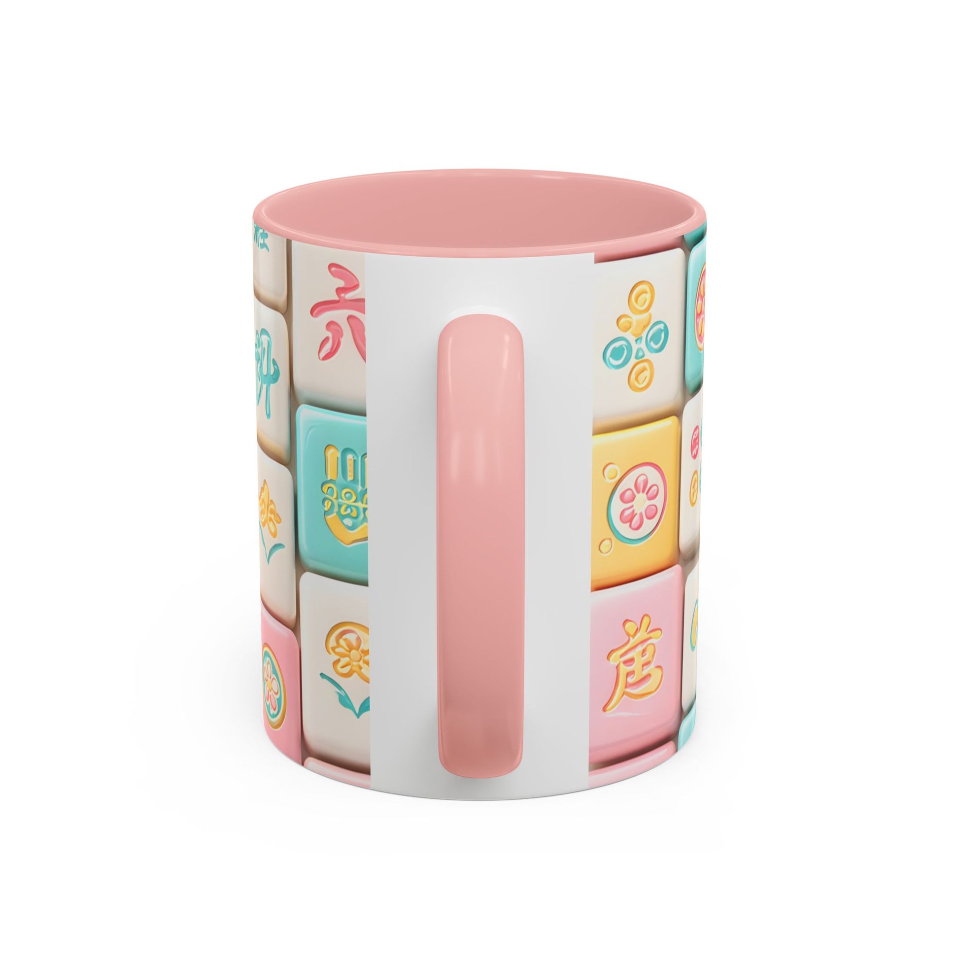 Pastel Mahjong Tile Pattern Mug | Accent Coffee Mug - Splash of Color Co.