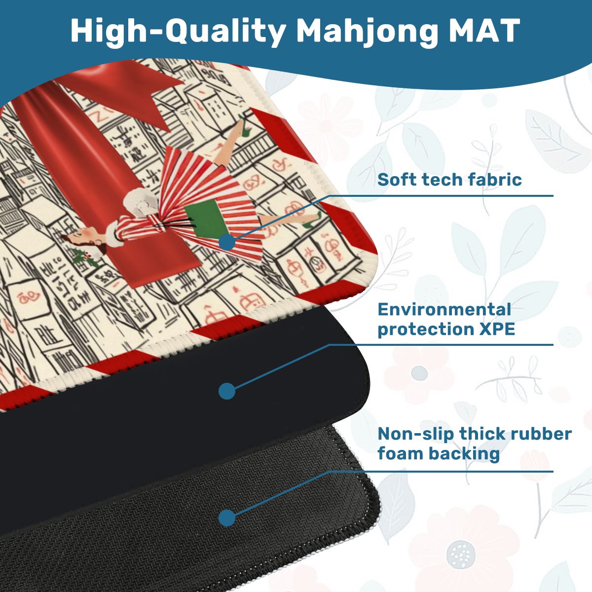 We Built This City Of Mahjong Walls Festive Christmas Nostalgic Mahjong - Splash of Color Co.