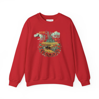 Wizard of Oz Whimsical Magical Crewneck Sweatshirt — Off To See The Wizard - Splash of Color Co.