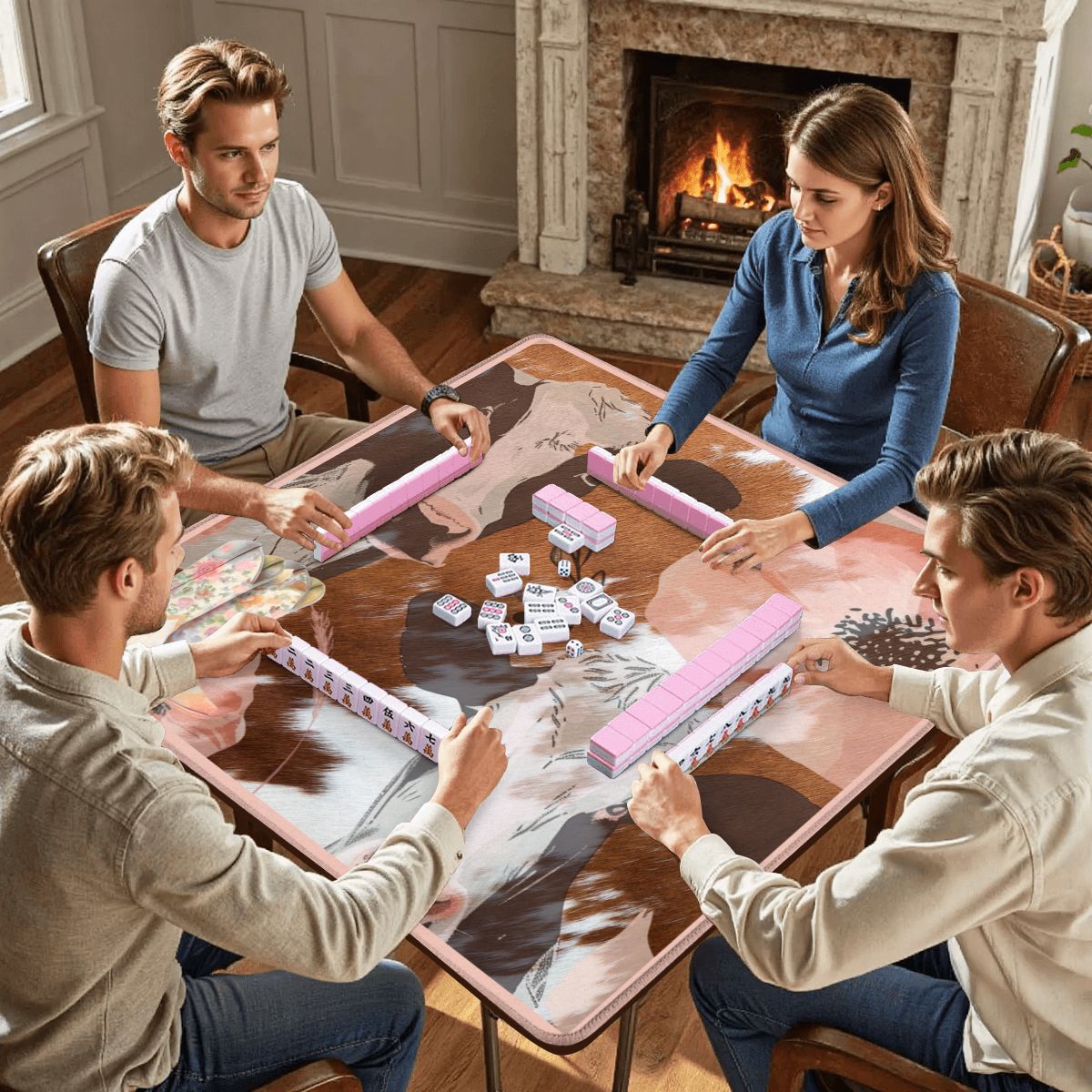 Ole Bessie Rustic Cowgirl Mahjong Mat - Splash of Color Co.