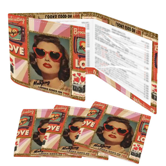 The Era Of Mahjong Looks Good On You 4 Mahjong Card Holder with Line Finder - Splash of Color Co.