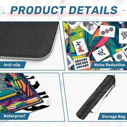 Wild Thang Animal Safari Mahjong Mat - Splash of Color Co.