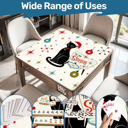 Tis The Season Grumpy Cat Christmas Mahjong Mat - Splash Of Mahj And Color Co.