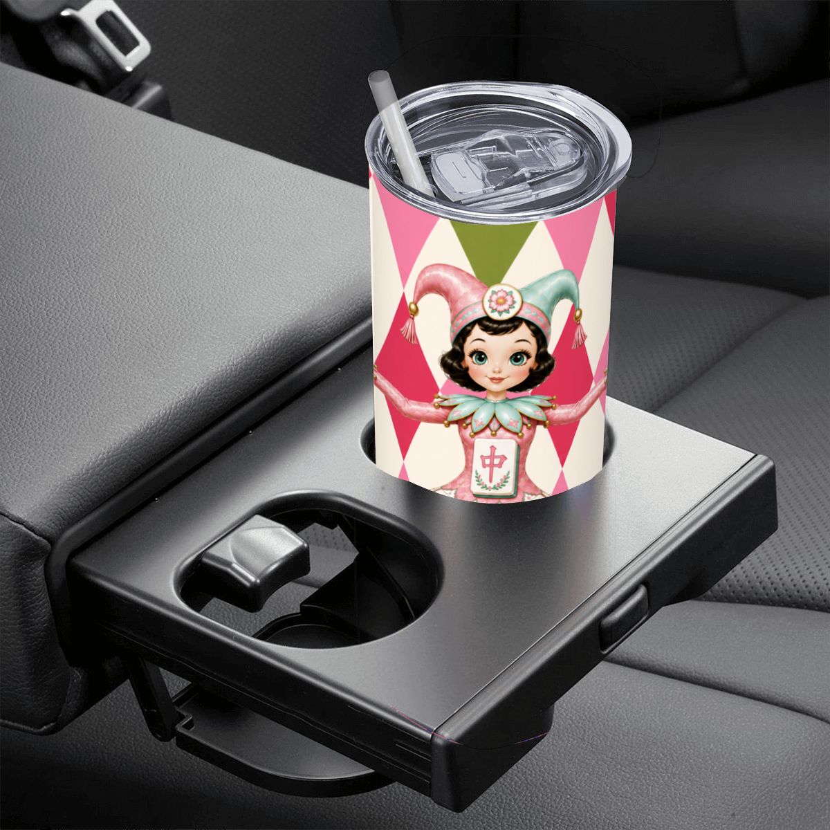 Mahjie The Mascot 20oz Straight Stainless Steel Tumbler with Straw