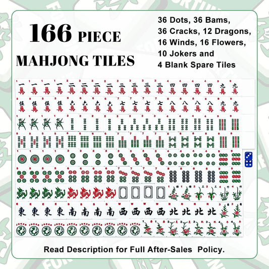 Tobacco Leaf American Mahjong Tiles And Carry Bag Set - Splash of Color Co.