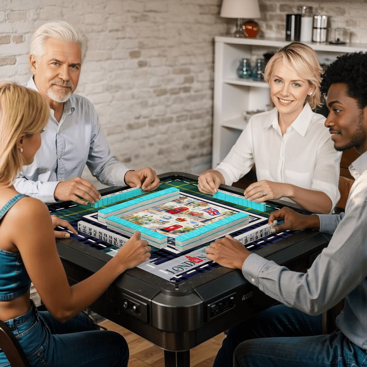 Streets of London Mahjong Mat - Splash of Color Co.