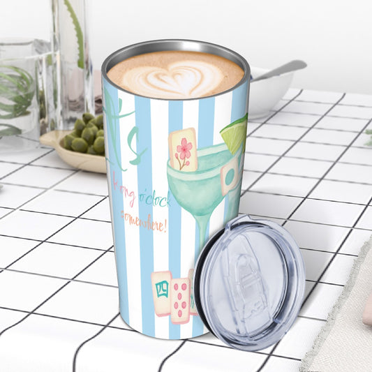 Mahjong Tumbler, Funny It;s Kong O'clock Somewhere Mahjong Gift