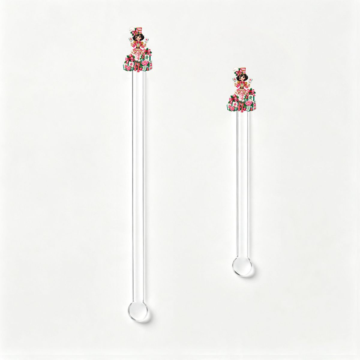 Mahjie The Nutcracker Christmas Acrylic Stir Sticks