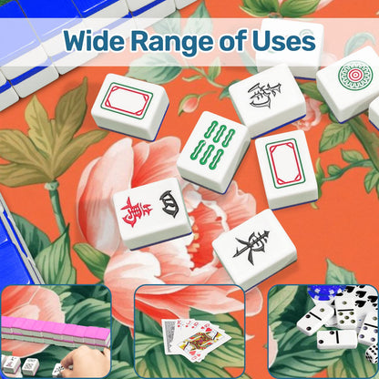 Chinoiserie Blooming Peonies Mahjong Mat - Splash of Color Co.