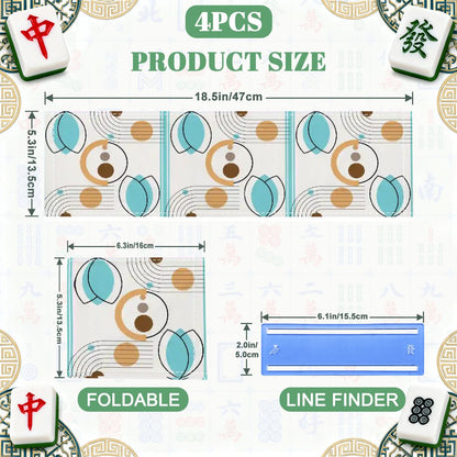 Cloud Dancer Modern Purist 4 Mahjong Card Holder with Line Finder - Splash of Color Co.