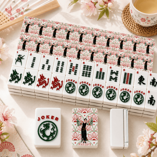 Art Deco Roaring 20s American Mahjong Tiles With Carry Case - Splash of Color Co.