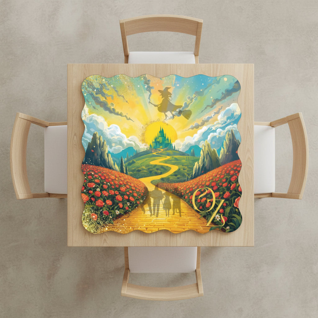 Wizard Of Oz Scalloped Mahjong Mat