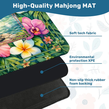 Tiger Zen Tranquility Mahjong Mat - Splash of Color Co.