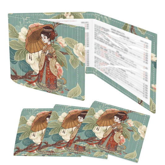 April Showers Asian Cherry Blossoms 4 Mahjong Card Holder with Line Finder - Splash of Color Co.