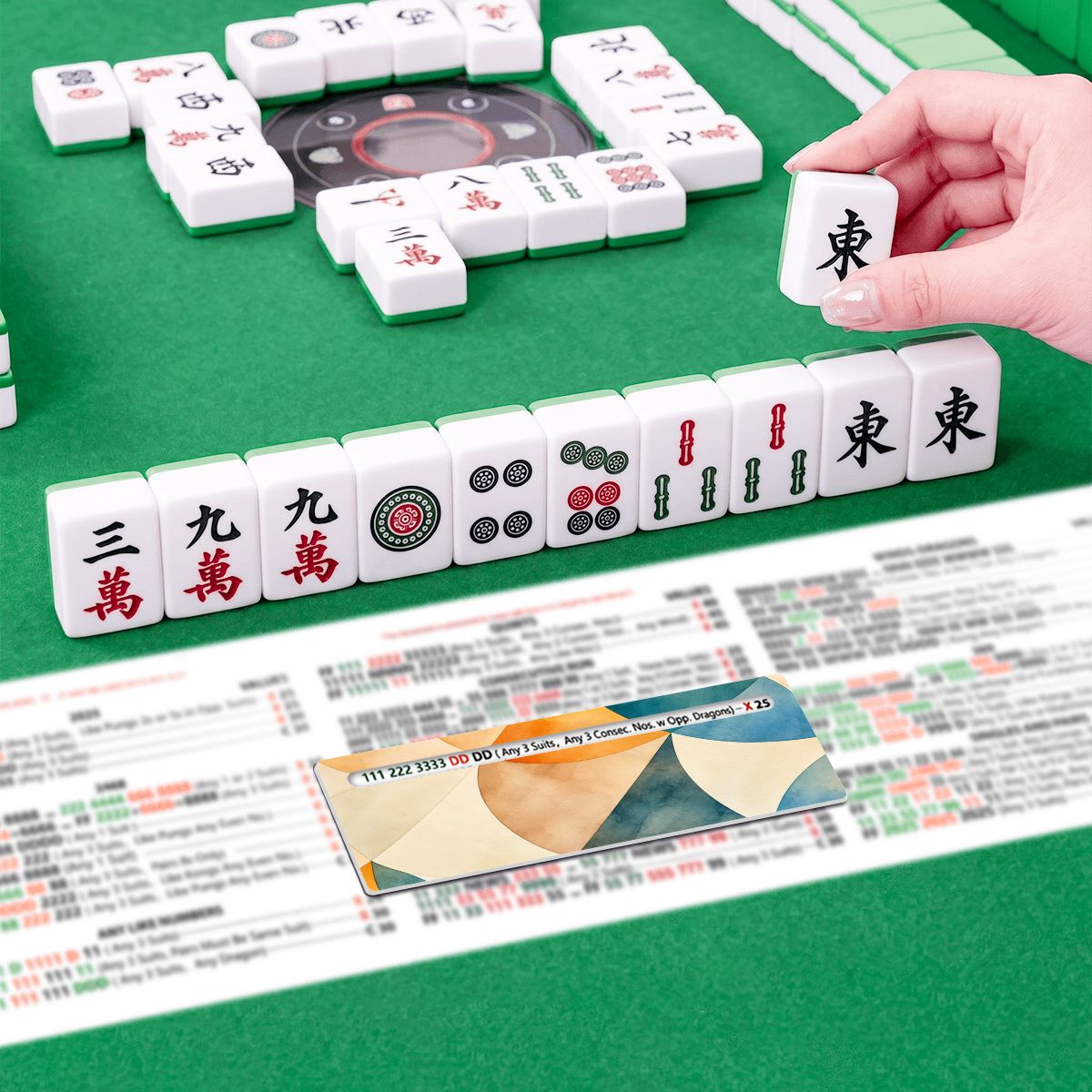 Art Deco Dayz Mahjong Line Reader 4 Pack - Splash Of Mahj And Color Co.