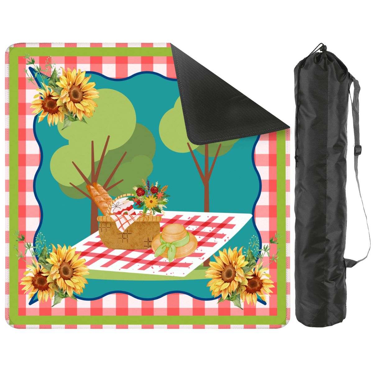 Saturday In The Park Mahjong Picnic Summer Days Themed Preppy Gingham - Splash of Color Co.