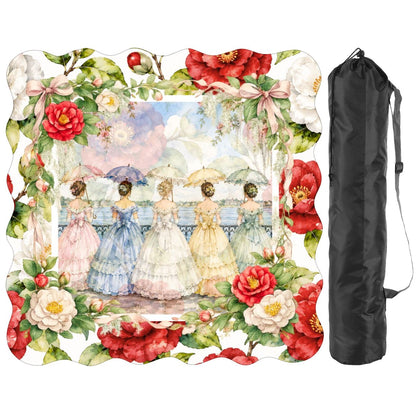 Sweet Home Alabama Southern Belles Scalloped Mahjong Mat - Splash Of Mahj And Color Co.