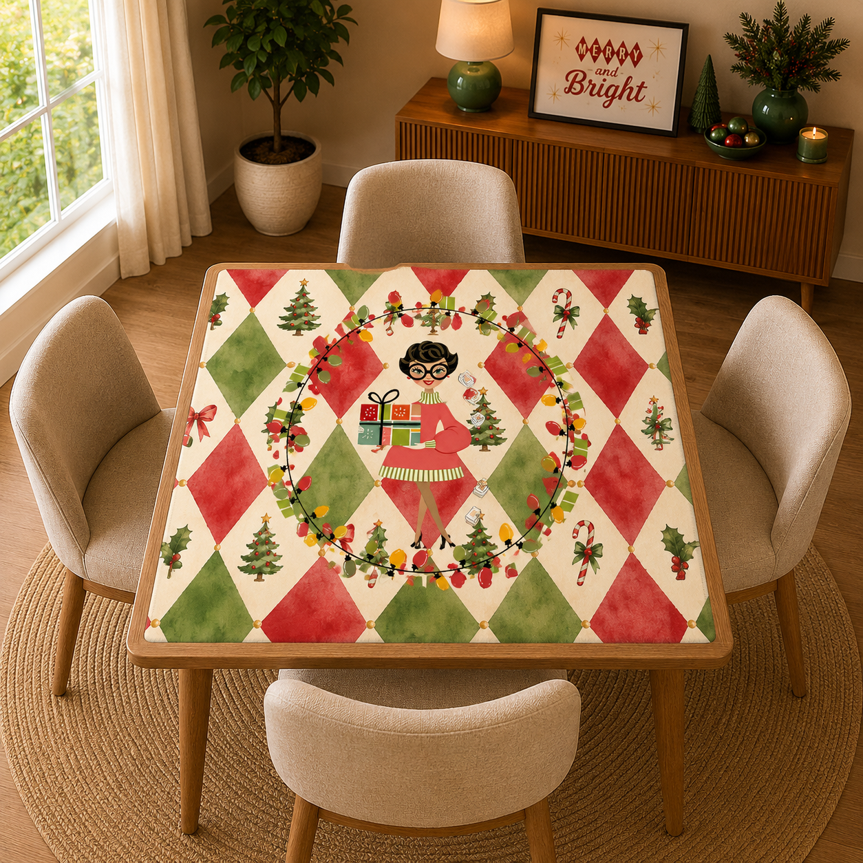 Cuz We Need A Little Christmas Nostalgic Custom Mahjong Mat