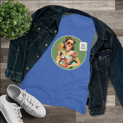 Funny Mahjong Tee, Don't Stare At My Rack Women's Cut