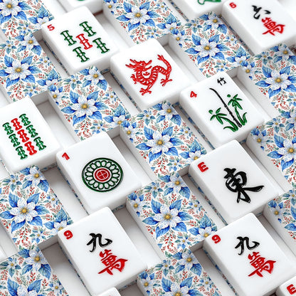 Tobacco Leaf American Mahjong Tiles And Carry Bag Set - Splash Of Mahj And Color Co.