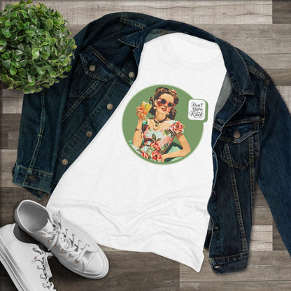 Funny Mahjong Tee, Don't Stare At My Rack Women's Cut
