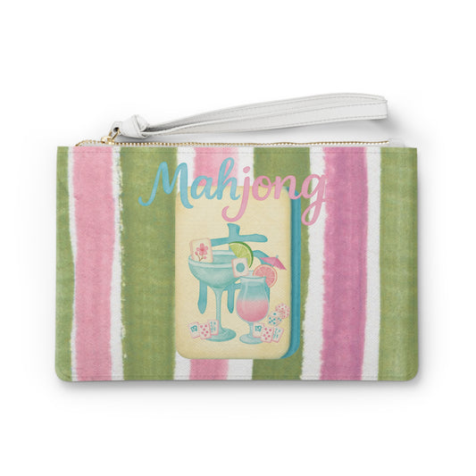Mahjong Clutch Bag, Perfect for Game Nights, Tote, Purse, Casual Outings, Gift for Designing Lovers