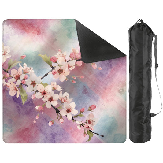 Blossoms In Bloom Pastel Watercolor Mini Mahjong Mat
