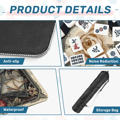 Edgar Allen Poe Enchanted Mahjong Mat - Splash of Color Co.