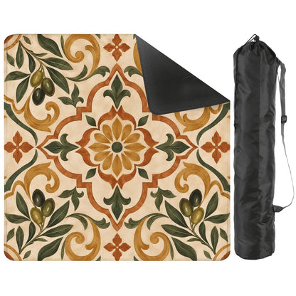 Old World Tuscan Mediterranean Charm Mahjong Mat - Splash Of Mahj And Color Co.