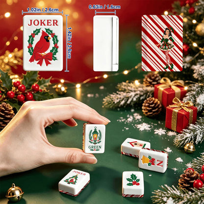 Madge Sexy Vixen Christmas Mahjong Elf Christmas Engraved Tiles - Splash Of Mahj And Color Co.
