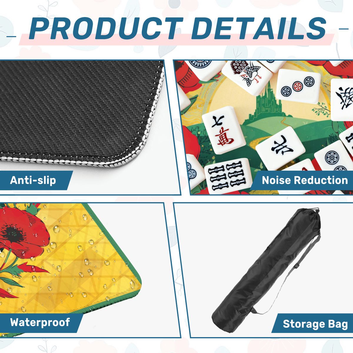 Follow The Yellow Brick Road Wizard Of Oz Mahjong Mat - Splash of Color Co.