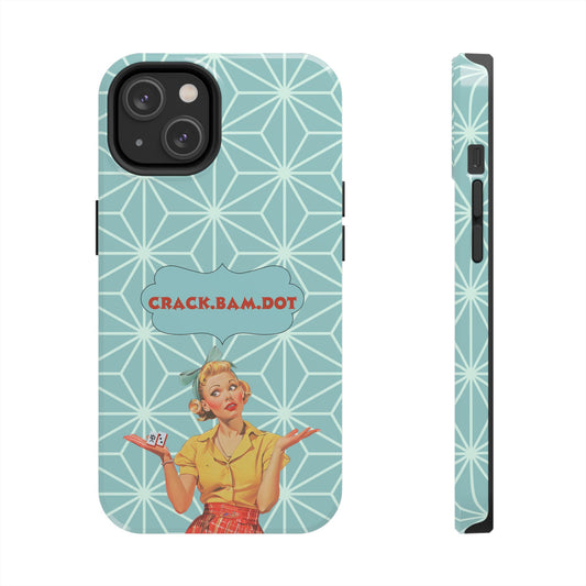 Mahjong Funny Phone Case, Crack Bam Dot  Vintage Style, Funny Gift for Friends, Durable Protection, Perfect for Any Occasion