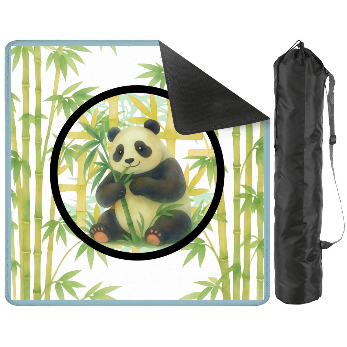 Lucky Bamboo Panda Bear Mahjong Mat - Splash of Color Co.