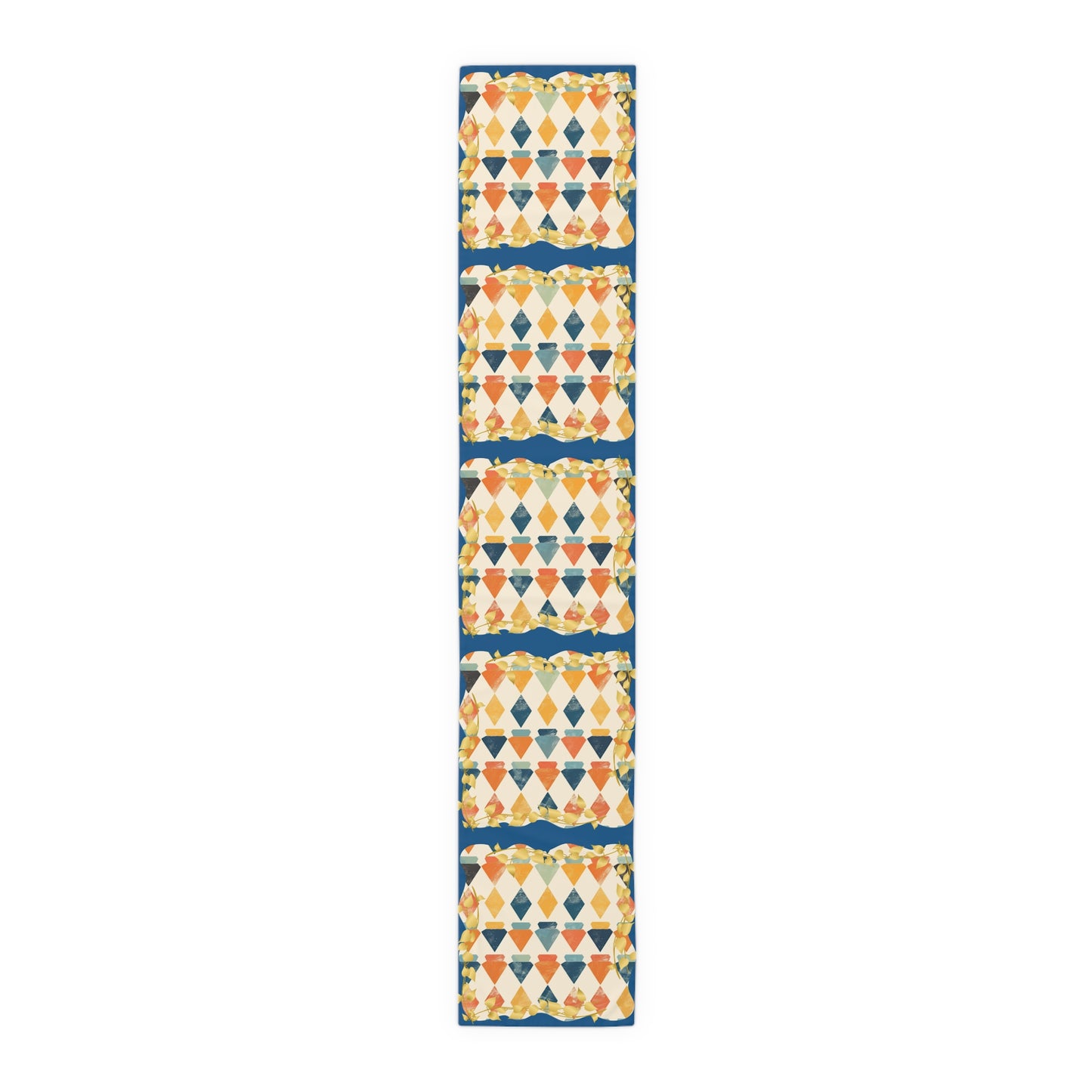 Modern Mazel Jewish Designed Table Runner — Geometric Designed Decor - Splash of Color Co.