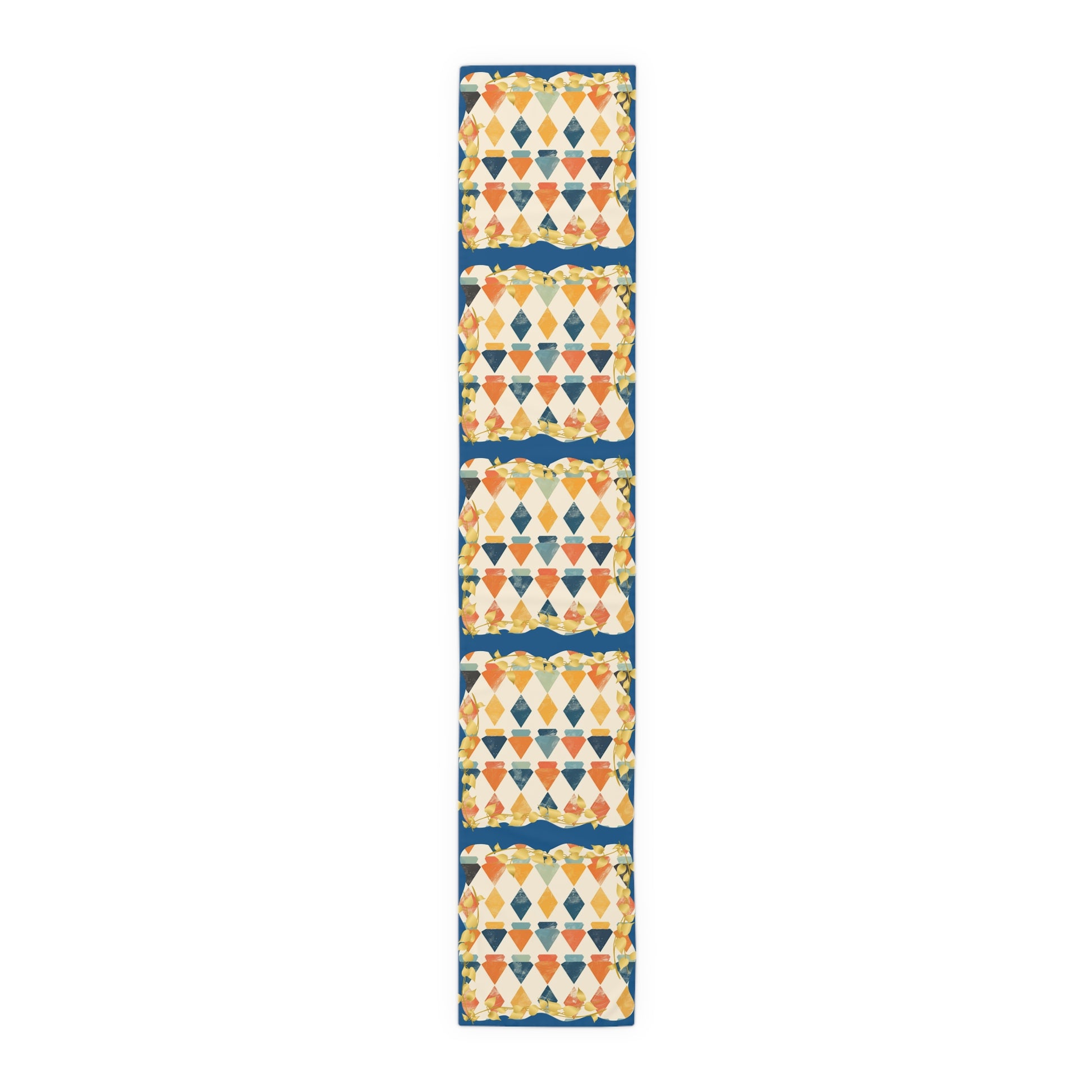Modern Mazel Jewish Designed Table Runner — Geometric Designed Decor - Splash of Color Co.