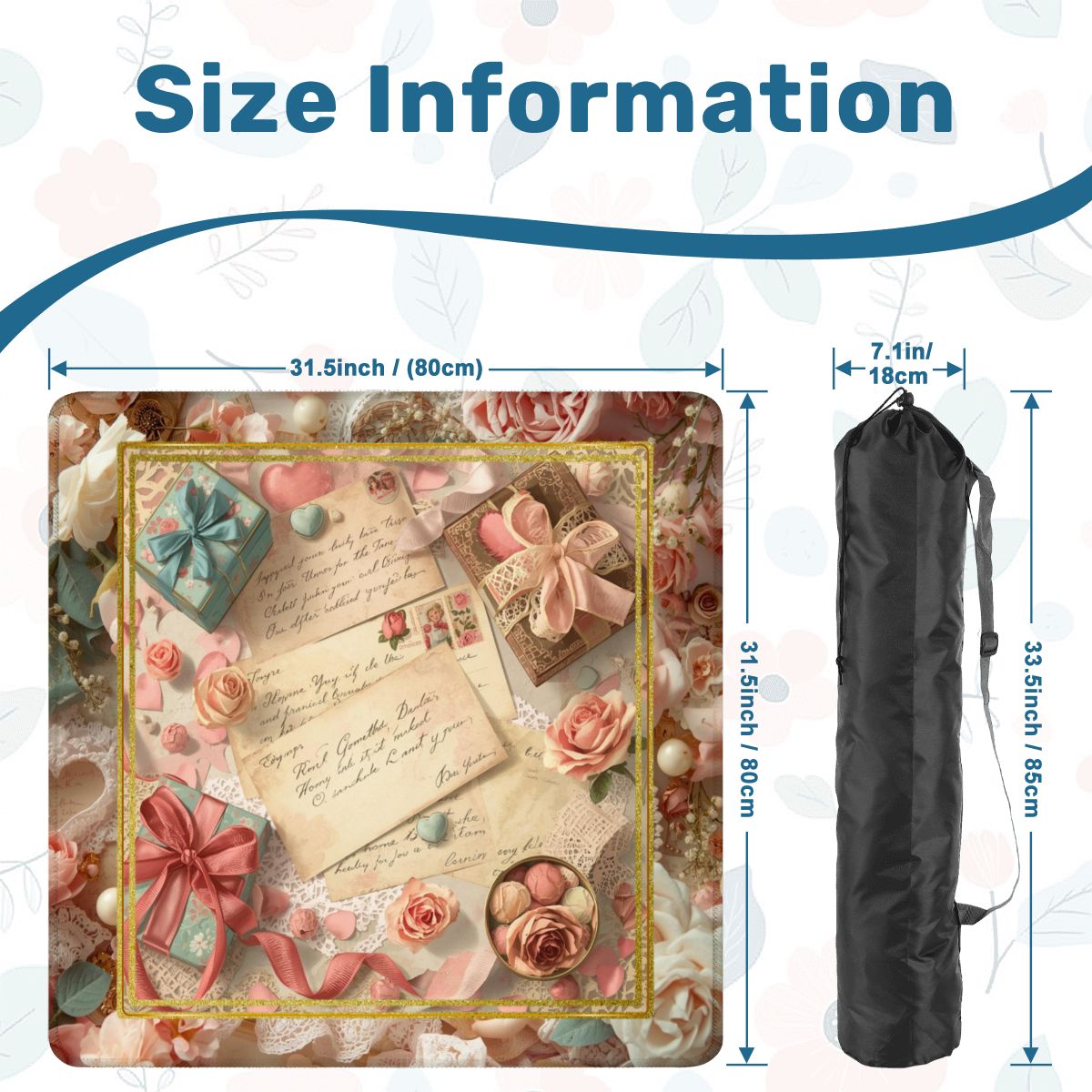 French Love Letter Victorian Mahjong Mat Lettre D'amour - Splash of Color Co.