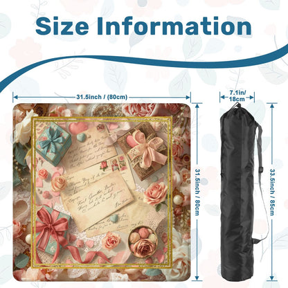 French Love Letter Victorian Mahjong Mat Lettre D'amour - Splash of Color Co.