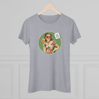 Funny Mahjong Tee, Don't Stare At My Rack Women's Cut