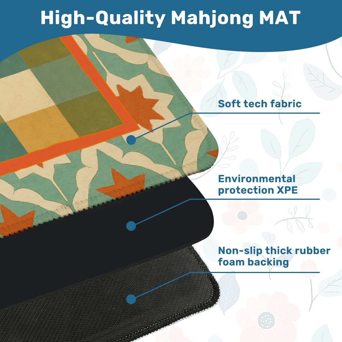 Moderncentric Geometric Mahjong Mat - Splash of Color Co.