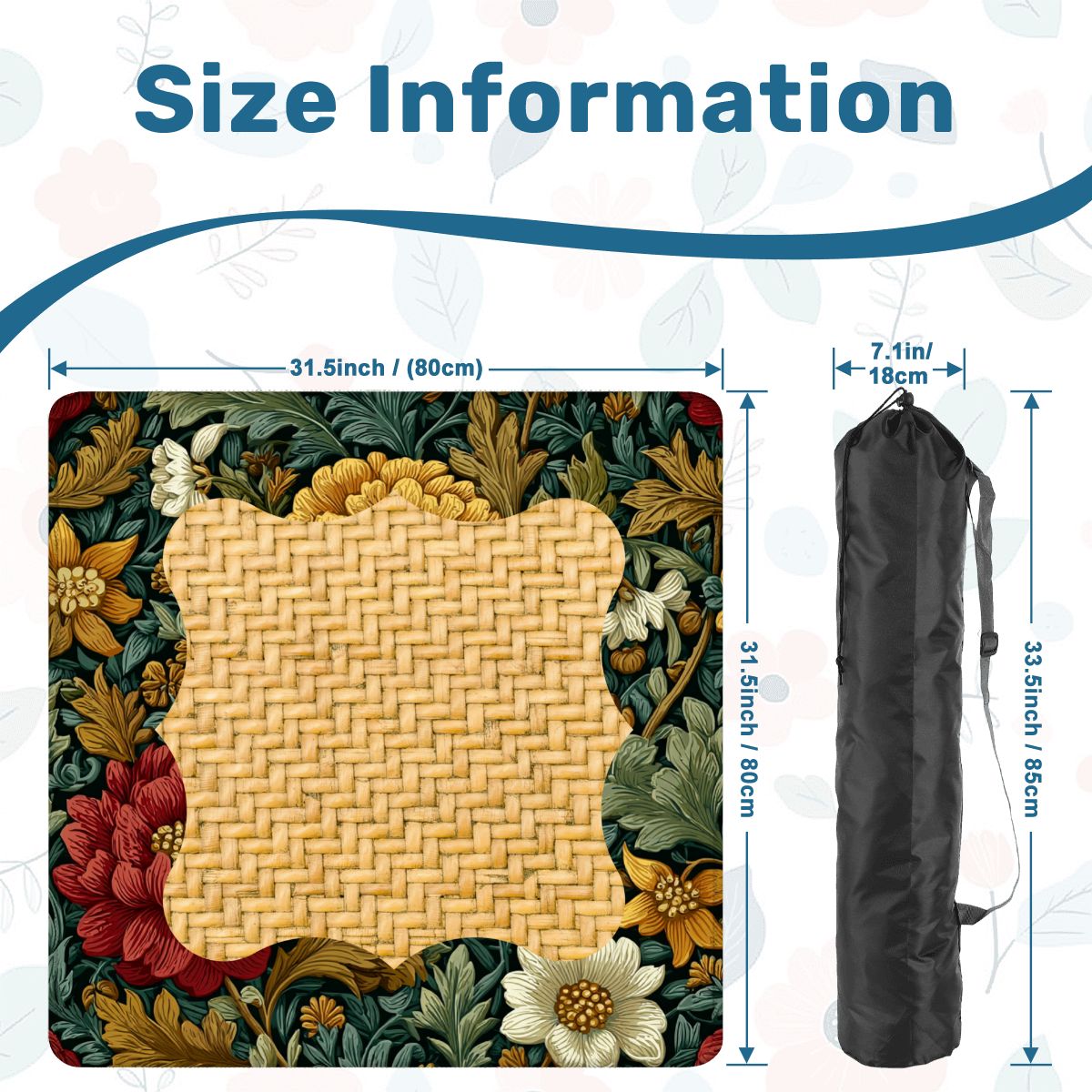William Morris Floral Arts And Crafts Mahjong Mat