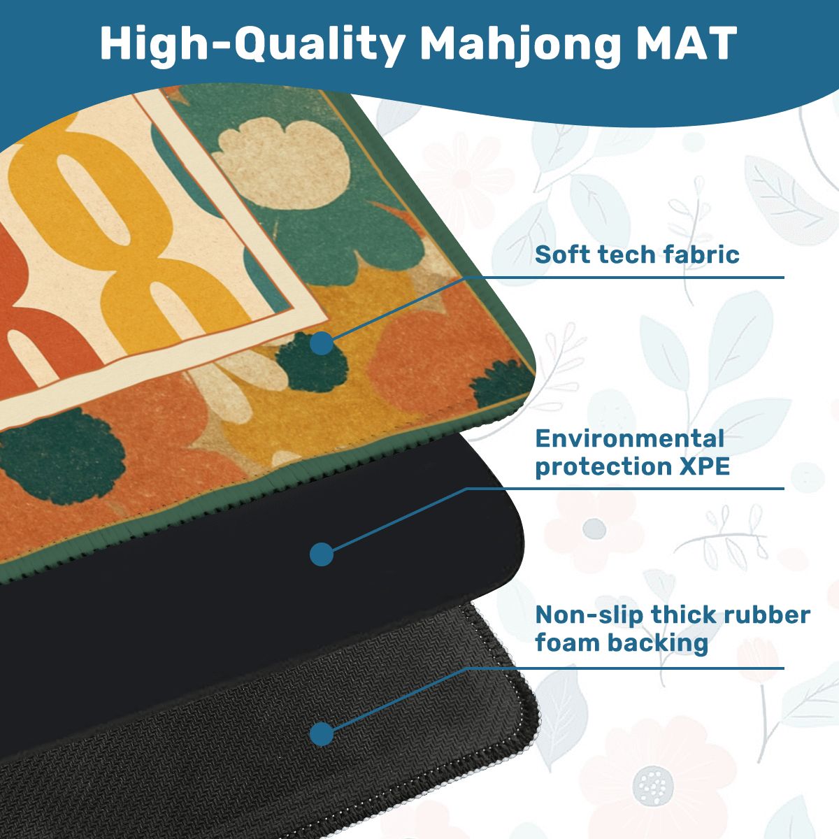 Modcentric Daisy Power Mahjong Mat - Splash of Color Co.