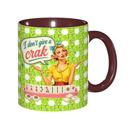 Funny Mahjong Mug, I Don't Give A Crak Mahjong Gift