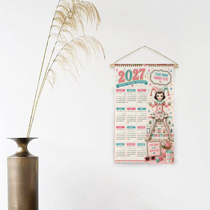 Mahjie The Mahjong Mascot 2027 Wall Calendar