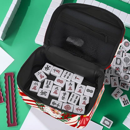 Mahjong Christmas Tile Bag, Nostalgic Santa Candy Cane Striped