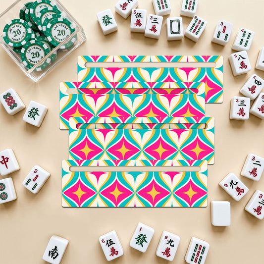 Modtastic Hot Pink And Aqua Mahjong Line Reader 4 Pack - Splash Of Mahj And Color Co.