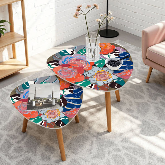 Art Deco Modern Nesting Tables - Splash of Color Co.