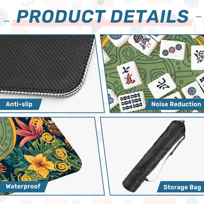 Tiki Time Infusion Tropical Mahjong Mat - Splash of Color Co.