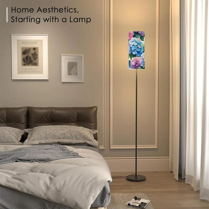 Floral Hydrangea Book Nook Floor Lamp Modern Standing Lamp - Splash of Color Co.