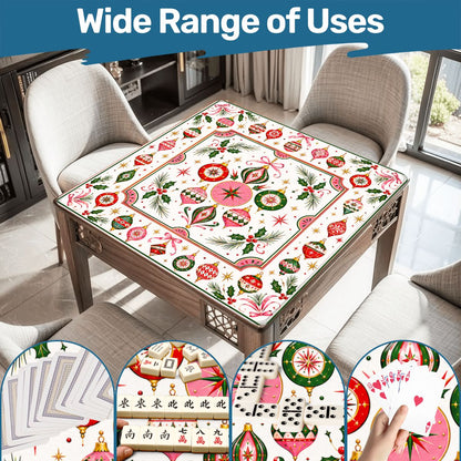 Shiny Brite Vintage Christmas Ornaments Mahjong Holiday Mat