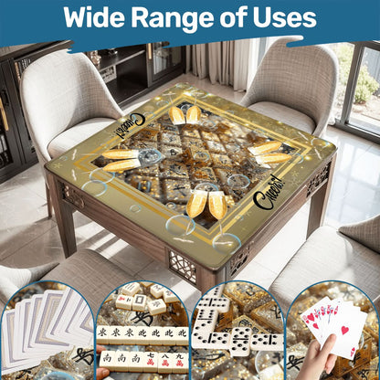 New Year's Eve Mahjong Mat, Glitz Gold - Splash of Color Co.